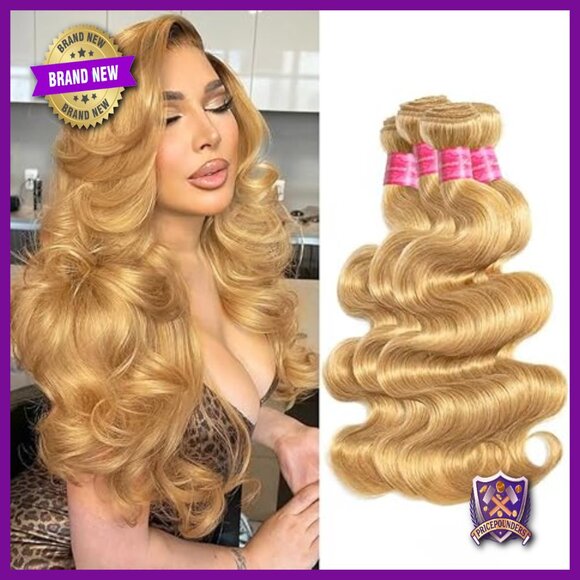 100% Virgin Human Hair Body Wave Extensions 4 Bundles 16-22 Inch